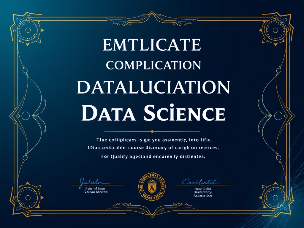 Сертификат об окончании курса